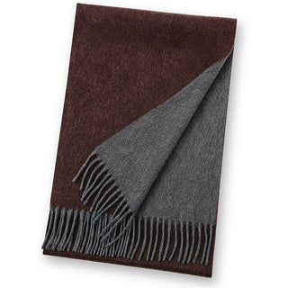 Cashmere100% 리버시블 머플러 무지 Brown 브라운(오리지널 BOX들이) 30 cm×180 cm 