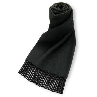 CashmereBlend 플레인 스톨 Black 무지 블랙 60cm×190cm 