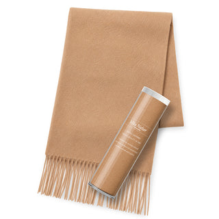 Cashmere 100% 머플러 Camel 무지 카멜(오리지널 BOX들이) 30 cm×180 cm 