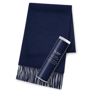Cashmere 100% 머플러 Navy 무지 네이비(오리지널 BOX들이) 30 cm×180 cm 