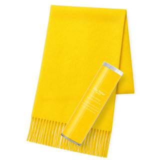 Cashmere 100% 머플러 Yellow 무지 옐로우(오리지널 BOX들이) 30 cm×180 cm 