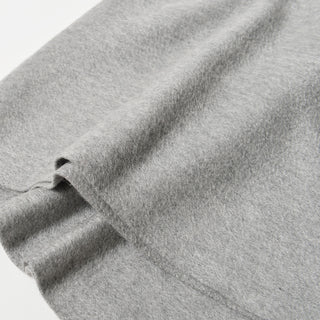 Cashmere100％ プレーンマフラー Gray 無地 グレー 35cm幅