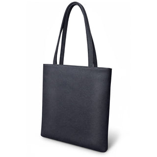 トートバッグ A4対応 PUレザー バッグ ダークネイビー