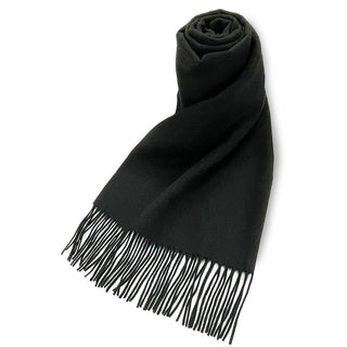 CashmereBlend 플레인 스톨 Black 무지 블랙 60cm×190cm 