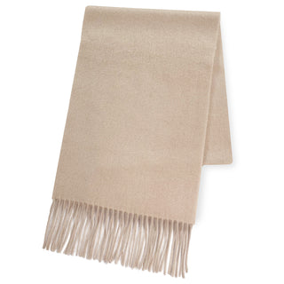 Cashmere100％ マフラー Grage 無地 グレージュ（オリジナルBOX入り）30cm×180cm