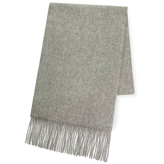 Cashmere100％ マフラー Gray 無地 グレー（オリジナルBOX入り）30cm×180cm