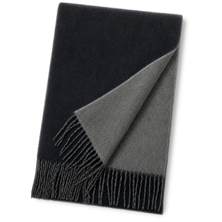 CashmereBlend 리버시블 머플러 무지 Black Men's 블랙/그레이 30 cm×180 cm 
