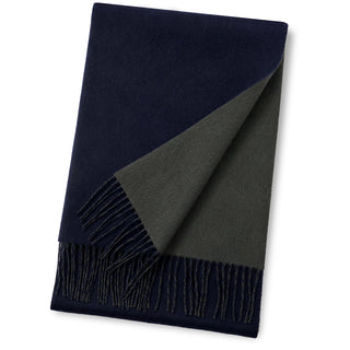 CashmereBlend 리버시블 머플러 무지 Navy Men's 네이비/그린 30 cm×180 cm 