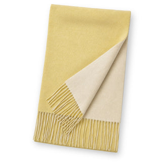 CashmereBlend 리버시블 머플러 Yellow Women's 무지 레몬 옐로우/오프 30 cm×190 cm 