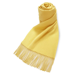 CashmereBlend 플레인 스톨 Lemon Yellow 무지 레몬 옐로우 60cm×190cm 