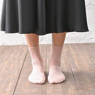 レディース靴下 3足セット ナチュラル「ゆったりリブタイプ」日本製 高機能